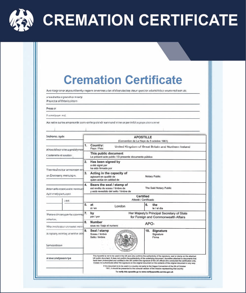 Cremation Certificate – Express Apostille Service