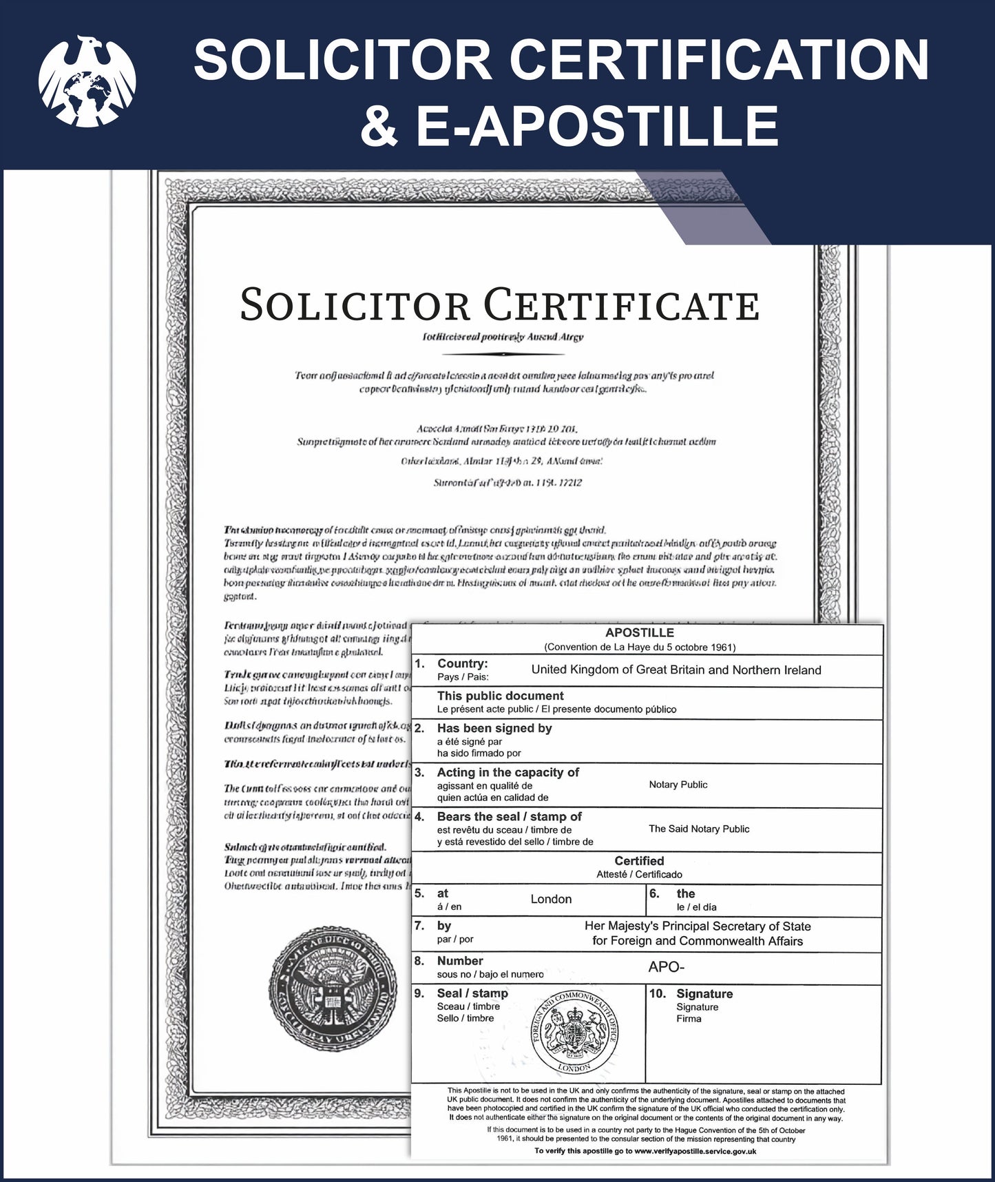 e-Apostille+Solicitor Certification (QES) (Bundle service)