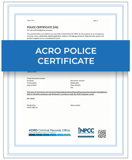 Legalising Your ACRO Police Certificate