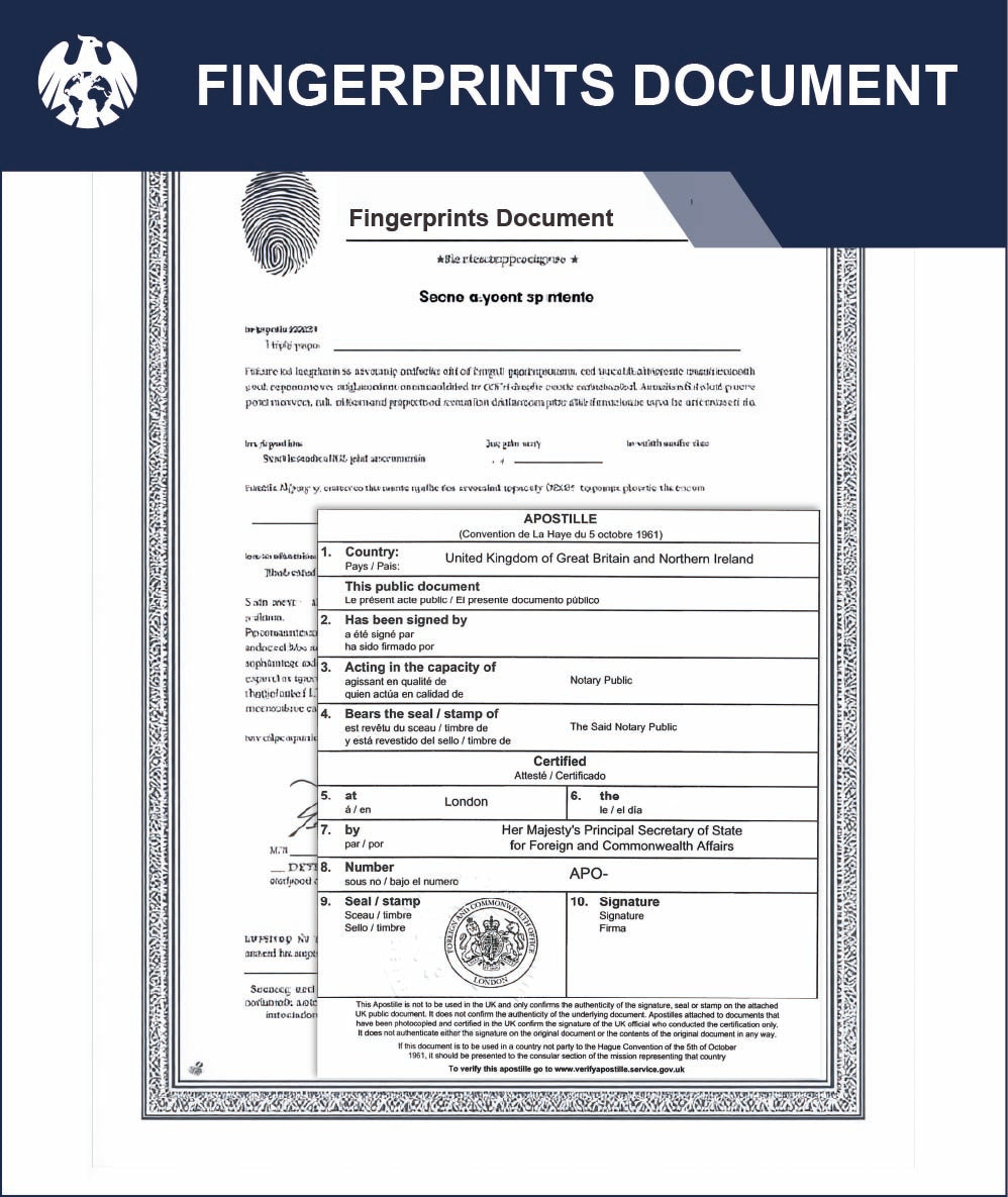 Fingerprints Document – Express Apostille Service