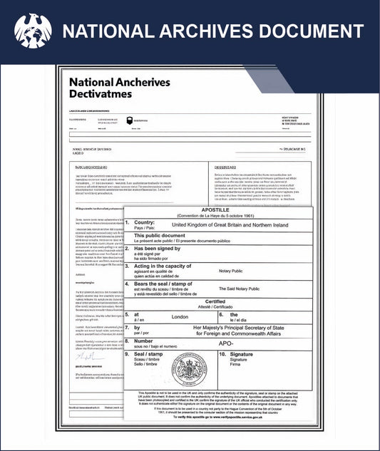 National Archives Document – Express Apostille Service
