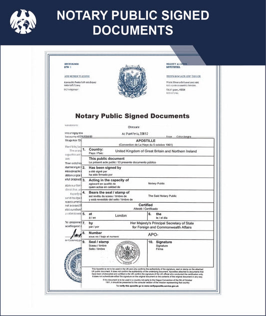 Notary Public Signed Documents – Express Apostille Service