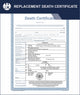 Replacement Death Certificate + Express Apostille