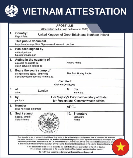 Vietnam Attestation