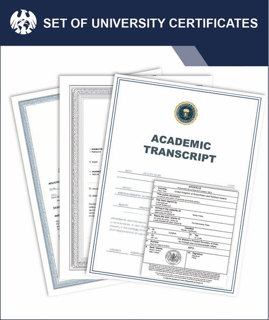 Set of University Certificates